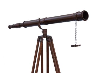 Floor Standing Bronzed Galileo Telescope 65""