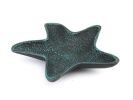 Seaworn Blue Cast Iron Starfish Decorative Bowl 8""