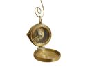 Solid Brass Decorative Compass with Lid Christmas Ornament 4""