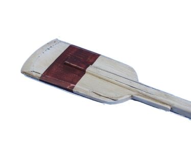 Wooden Rustic Manhattan Beach Decorative Squared Rowing Boat Oar with Hooks 50""