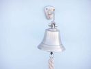 Brushed Nickel Hanging Ship's Bell 6""