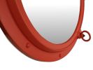 Orange Decorative Ship Porthole Mirror 24""