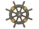 Antique Decorative Ship Wheel With Starfish 12""