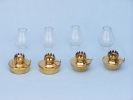 Solid Brass Table Oil Lamp 5&quot; - Set of 4