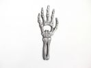 Rustic Silver Cast Iron Skeleton Hand Bottle Opener 7""