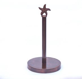 Antique Copper Starfish Paper Towel Holder 16""