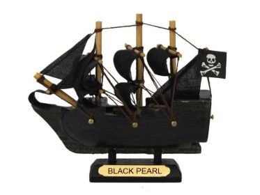 Black Pearl Pirates of the Caribbean Pirate Ship Model 4""