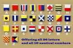 Letter Q Cloth Nautical Alphabet Flag Decoration 20""