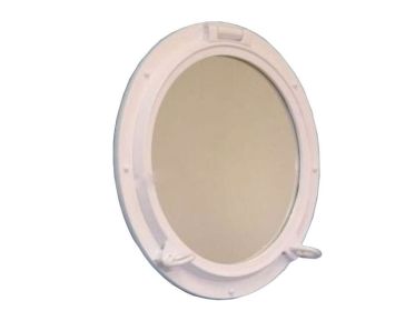 Gloss White Decorative Ship Porthole Window 24""