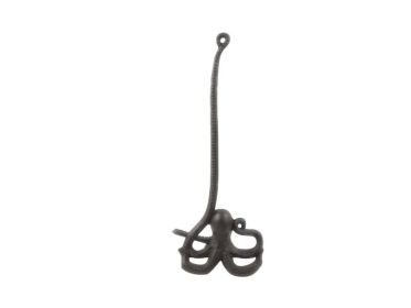 Cast Iron Octopus Bathroom Extra Toilet Paper Stand 19""