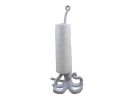 Whitewashed Cast Iron Octopus Kitchen Paper Towel Holder 19""