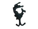 Seaworn Blue Cast Iron Mermaid Key Hook 6&quot;