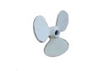 Whitewashed Cast Iron Propeller Paperweight 4""