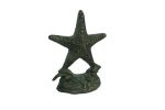 Antique Seaworn Bronze Cast Iron Starfish Door Stopper 11""