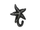 Antique Silver Cast Iron Starfish Hook 4""