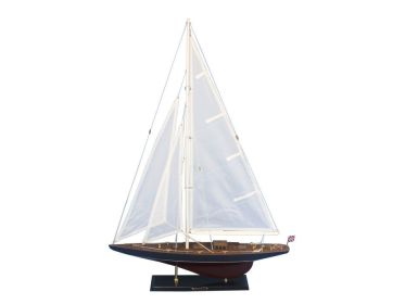 Wooden Endeavour Model Sailboat Decoration 35""