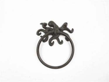 Cast Iron Octopus Towel Holder 6""