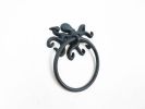 Seaworn Blue Cast Iron Octopus Towel Holder 6""