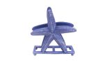 Rustic Dark Blue Cast Iron Starfish Napkin Holder 6&quot;