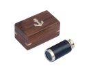 Solid Brass with Leather Spyglass 6""