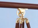 Floor Standing Solid Brass - Wood Griffith Astro Telescope 64""