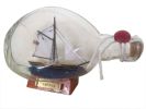 America Sailboat in a Glass Bottle 7""