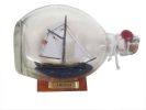 America Sailboat in a Glass Bottle 7""