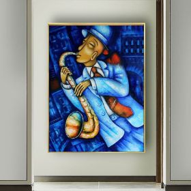 Hand Painted Oil Painting Abstract Wall Painting- musician Portrait Oil Painting On Canvas - Wall Art Picture -Acrylic Texture Home Decor (size: 150x220cm, Style: 1)